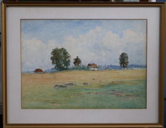 J. E. Mackintosh-Gow Farm scenes and view of a war memorial